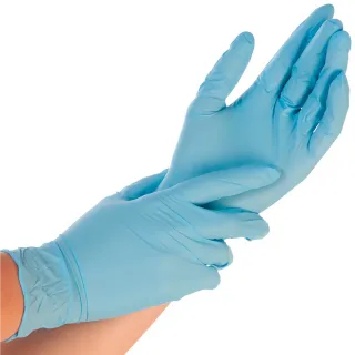 Jednorázové nitrilové rukavice Light - modrá
