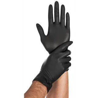 Jednorázové nitrilové rukavice Light - černá