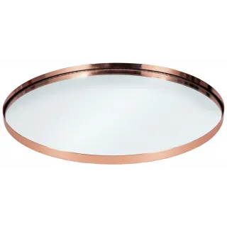 Zrcadlový podnos Mala, 24x1 cm - růžová