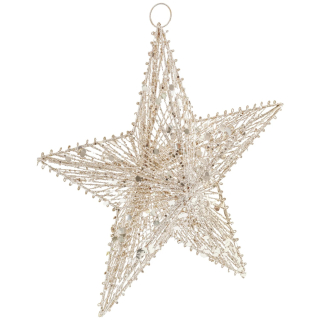 Závěsná dekorativní hvězda Solongo, 30x30x9 cm - zlatá