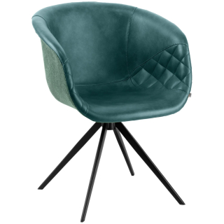 Židle Yankee - modrá/zelená