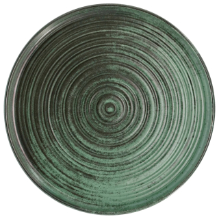 Talíř plochý s okrajem Etana, 21 cm - zelená
