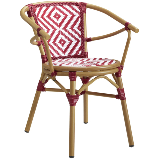 Venkovní židle Estilo - červená