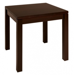 Stůl Murphy, 80x80x75,5 cm - jasan, mořený ořech