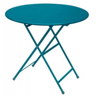 Stůl Sunny, kulatý 80 cm - modrá
