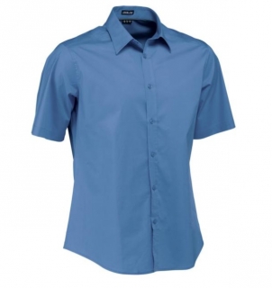 Pánská košile Bruce, krátký rukáv - modrá