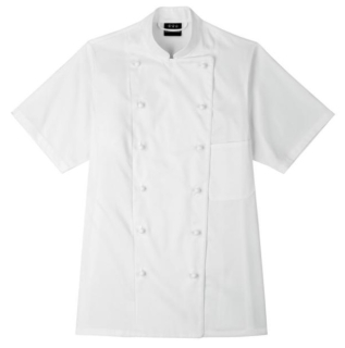 Dámský rondon Premium Chef, krátký rukáv - bílá