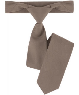 Ruck-zuck předvázaná kravata - šedohnědá