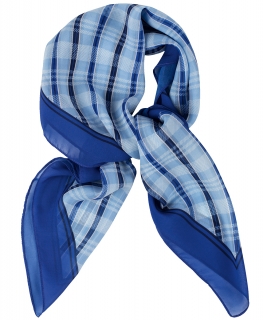 Šátek, káro - sv. modrá