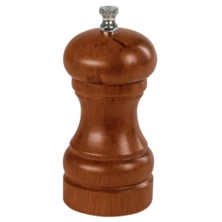 Dřevěný mlýnek na pepř Moda, 11,5 cm - tm. hnědá