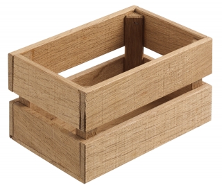 Dřevěný box Wantage bez úchytů, 15x10x8 cm - dub
