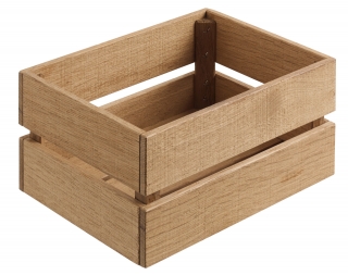 Dřevěný box Wantage bez úchytů, 20x15x10 cm - dub