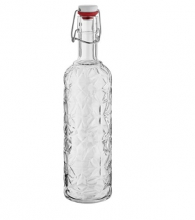 Skleněná uzavíratelná láhev Nala, 1050 ml - průhledná
