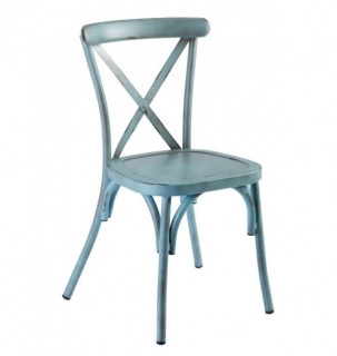 Venkovní židle Atelio - vintage modrá - NEDOSTUPNÉ
