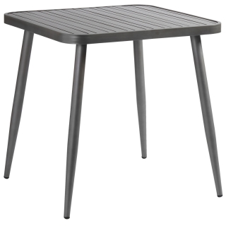Stůl čtvercový Atelio, 75x75 cm - šedohnědá