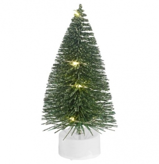 LED vánoční stromek Almina*, 7x13 cm - tm. zelená