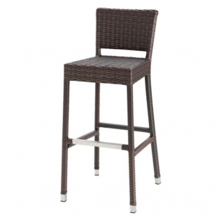 Barová židle Metropolitan - šedohnědá