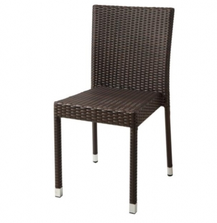 Židle Metropolitan bez područek - šedohnědá