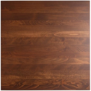 Stolová deska z masivního dřeva Kentucky, 70x70 cm - buk/mořený tabák