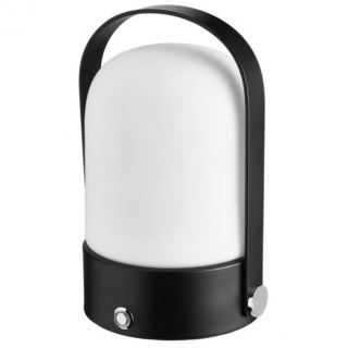 LED stolní lampa Gunda, 15x23 cm - černá/bílá