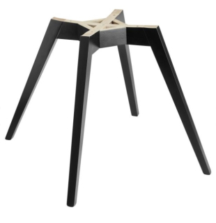 Rám židle Milaria, dřevo - černá