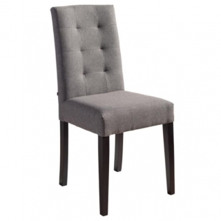 Židle Newham, polyester - wenge/šedá melírovaná