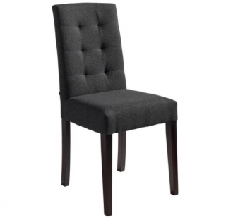 Židle Newham, polyester - wenge/antracitová melírovaná