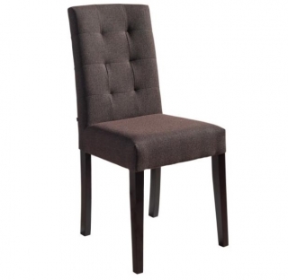 Židle Newham, polyester - wenge/hnědá melírovaná
