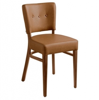 Židle Winchester, koženka - koňaková