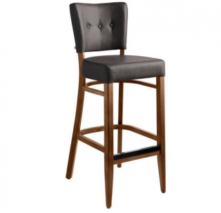 Barová židle Winchester, koženka - antracitová