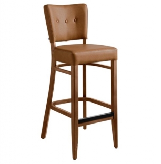 Barová židle Winchester, koženka - koňaková