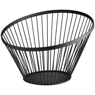 Košík na pečivo Alpena, 30x20,5 cm - černá