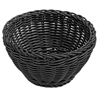 Košík kulatý Igato, 16x8 cm - černá