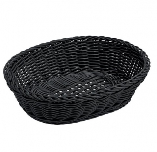 Košík oválný Igato, 25x19 cm - černá