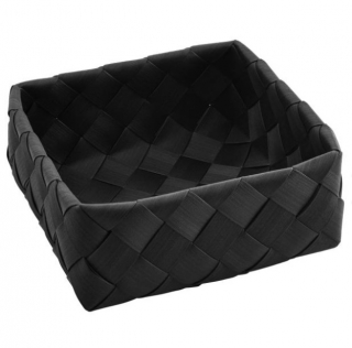 Košík na pečivo Larina, 23x23 cm - černá