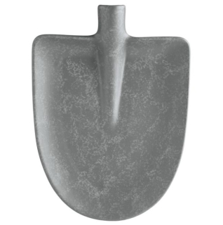 Porcelánový talíř Kelda, lopata kulatá, 21,5x18 cm - antracitová