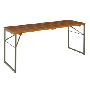 Stůl Expose, 180x60 cm - ořech/antracit